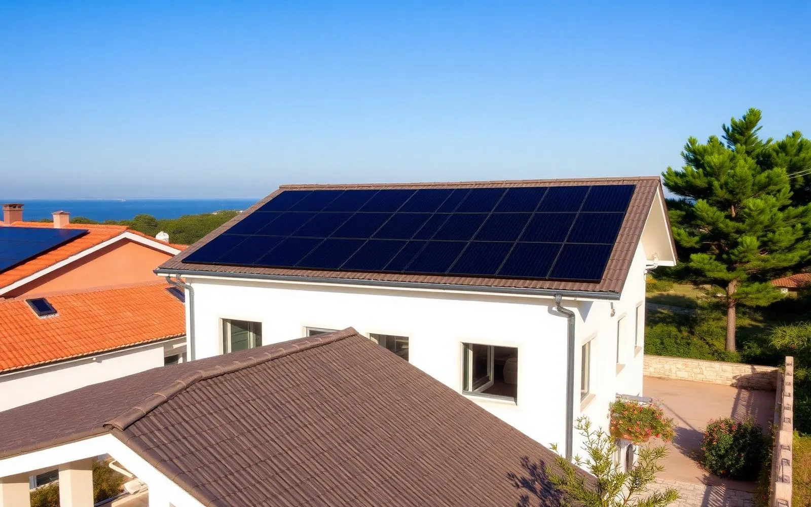 Kuća sa solarnim panelima